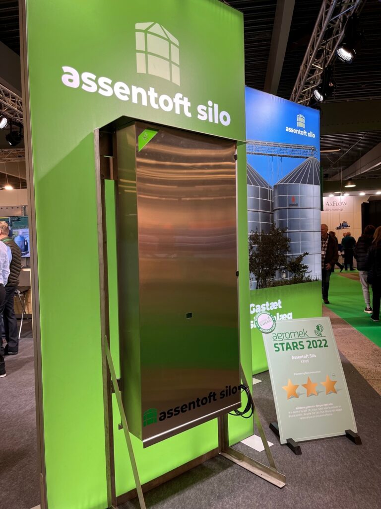 Assentoft Silo nitrogenanlæg med Agromek guldpris i kornhåndtering