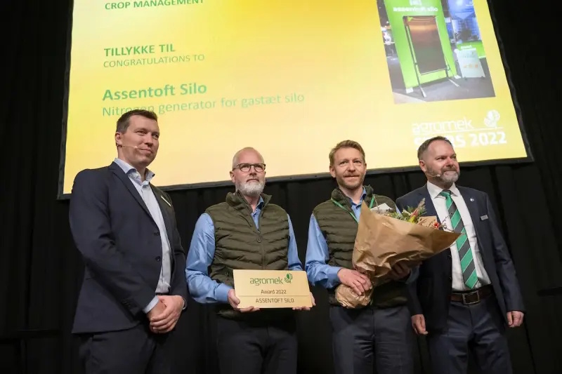 Assentoft Silo nitrogenanlæg med Agromek guldpris i kornhåndtering